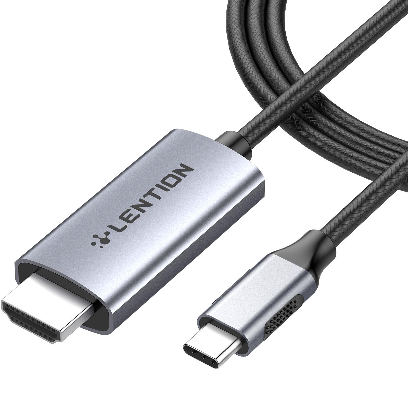 LENTION 6ft Long USB C to HDMI 2.0 Cable Adapter (4K/60Hz)|Lention
