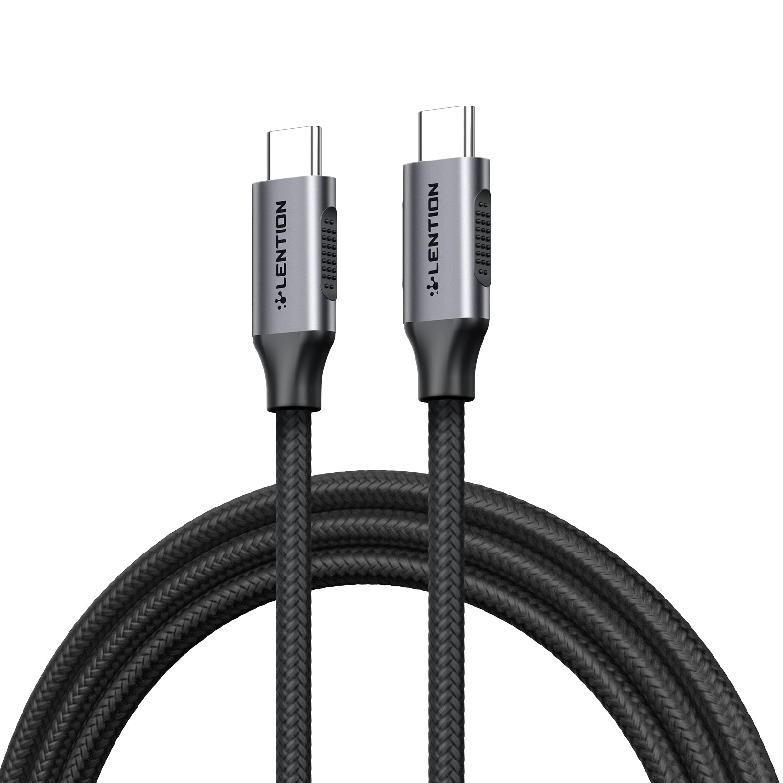 LENTION 3.3ft USB-C 3.1 Gen 2 Cable, 100W Charging, 10Gbps, 4K/60Hz Video (CB-CCN) 1M Silver