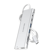 LENTION 3.3ft Long Cable USB C Hub-Space gray/Silver