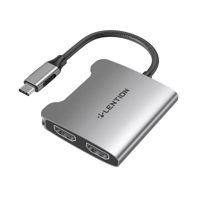 LENTION USB to Dual HDMI Adapter, Single and Dual