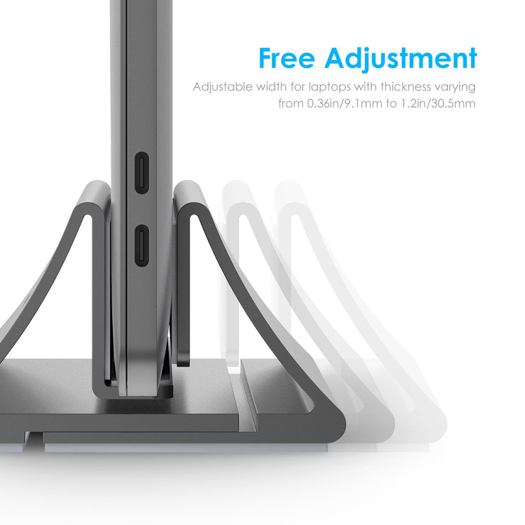 Aluminum Laptop Stand Vertical Desktop Stand for All 11 - 17 Inches Laptop, View Laptop Stand, Product Details from Lention on Lention.com