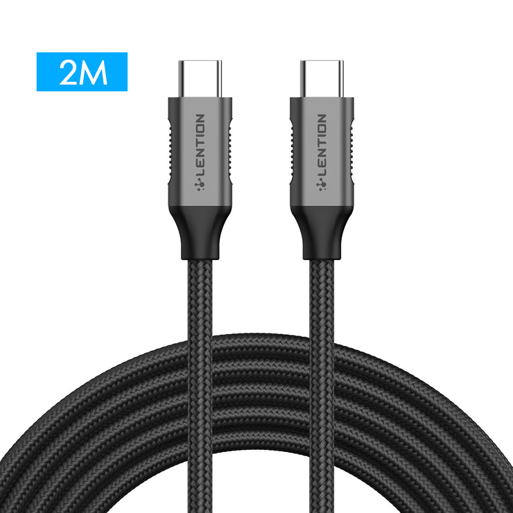 LENTION 3.3ft USB-C 3.1 Gen 2 Cable, 100W Charging, 10Gbps, 4K/60Hz Video(CB-CCN)