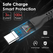 Lention USB C to USB C Fast Charging Cable, Type C 20V/5A Fast Charging Braided Cord | ID:  CB-CCT