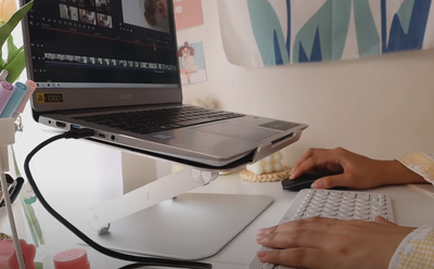 Review|LENTION L5b Adjustable Height Laptop Stand with Multiple Angle(Stand-L5b)