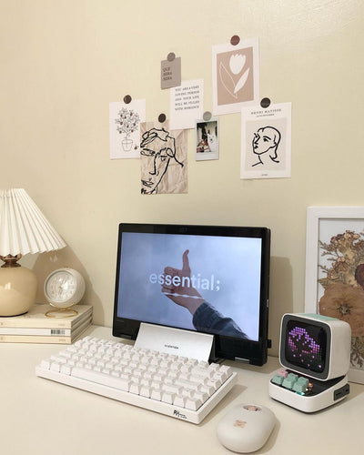 Save Workspace|LENTION Aluminum Space-Saving Vertical Desktop Stand (Stand-LS2)