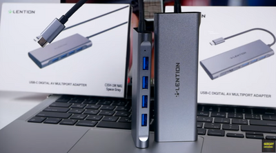 The Review of the LENTION 6 in 1 Long Cable USB-C Hub  (CB-C35H-1M)