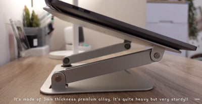 LENTION laptop stand L5b, fit desk setup very well