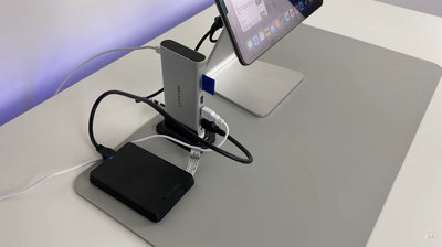 Lention USB C Standing Hub - A Perfect Hub For Your iPad Air 4, iPad Pro, MacBook & Laptops