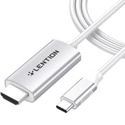 LENTION 6ft Long USB C to HDMI 2.0 Cable Adapter (4K/60Hz) (CU707)