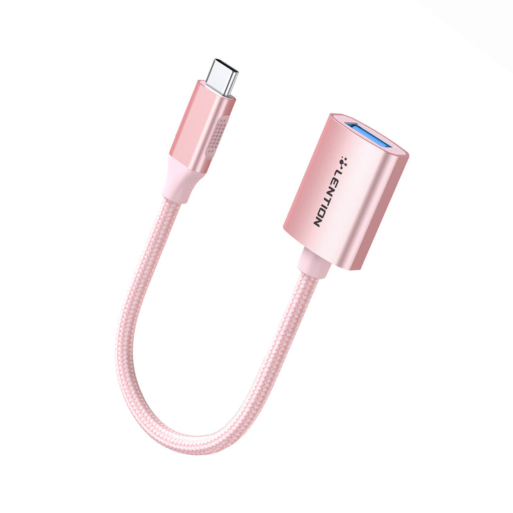 LENTION USB C to USB 3.0 Adapter, Type C Male to USB A Female (CB-C6)