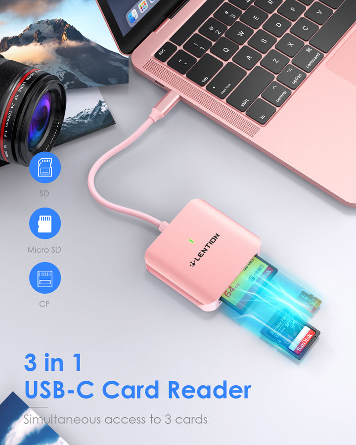 Portable USB-C card reader