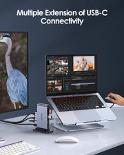 Copy of LENTION USB C 10-in-1 Docking Station (CB-D62, Space Gray)