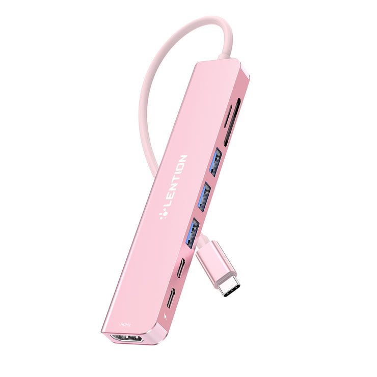LENTION 8-in-1 USB-C Hub with 4K 60Hz HDMI (CB-CE18s)