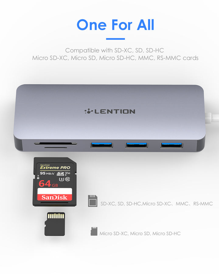 Lightweight 3-Port USB 3.0 Hub for travel