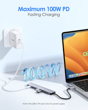 LENTION 8-in-1 USB-C Hub with 4K 60Hz HDMI (CB-CE18s)