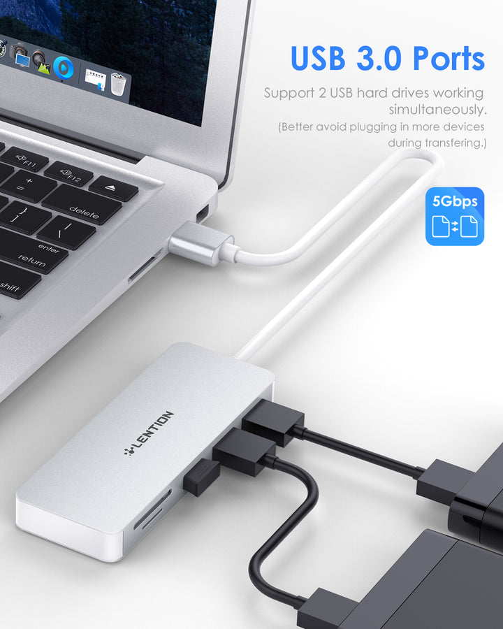 Plug-and-play USB 3.0 Hub for SD card transfer