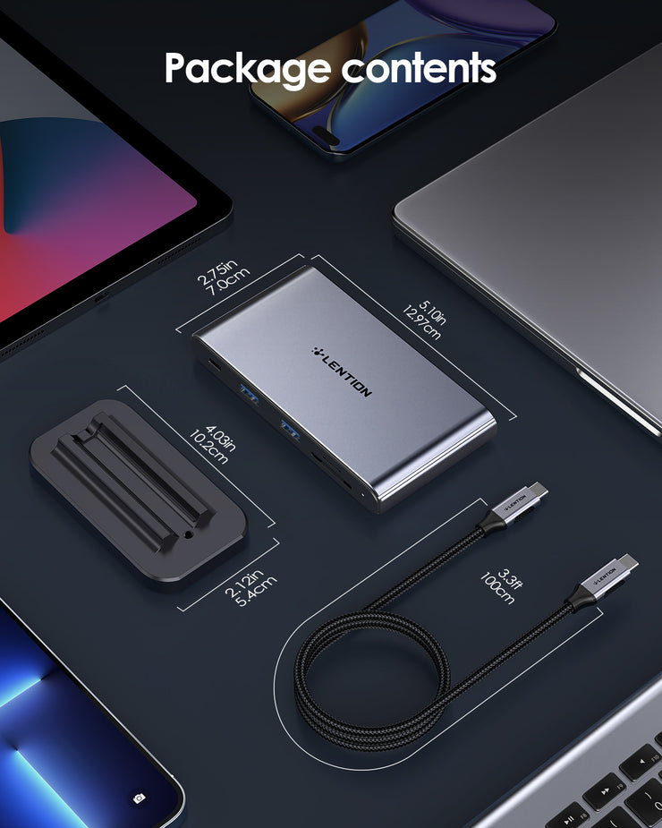 Copy of LENTION USB C 10-in-1 Docking Station (CB-D62, Space Gray)