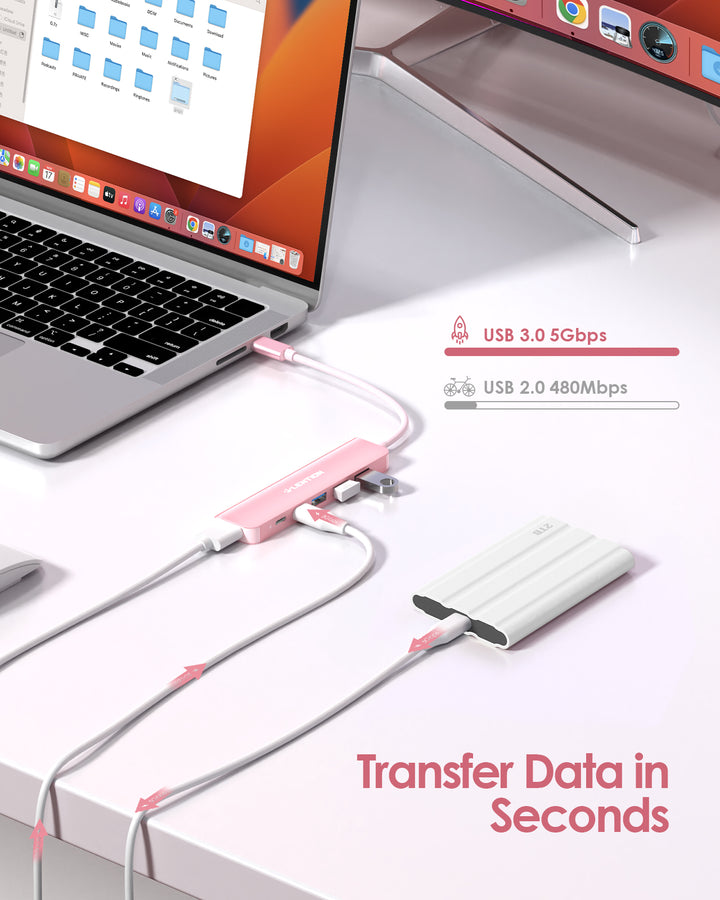 LENTION USB C Hub Langes Kabel 1m USB-C Digitaler AV Multiport Adapter 4K HDMI, 4 USB 3.0, Typ C 60W Aufladen,für 2025-2016 MacBook Pro/Air, iPhone 17/16/15 Serie, Neues Mac Air & Surface,Chromebook LENTION USB C Hub Langes Kabel 1m USB-C Digitaler AV Multiport Adapter 4K HDMI, 4 USB 3.0, Typ C 60W Aufladen,für 2025-2016 MacBook Pro/Air, iPhone 17/16/15 Serie, Neues Mac Air & Surface,Chromebook