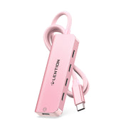 LENTION USB C to USB C Hub with 4 USBC Port & Type C Power Supply Port (CE31)