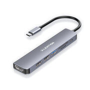 LENTION USB C Hub with 100W Charging, 4K HDMI, Dual Card Reader, USB 3.0 & 2.0 (CB-CE18)