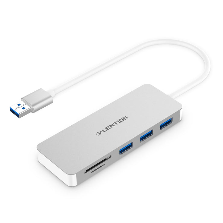 3-port Lention.com 3-Port USB 3.0 Type A Hub with SD/Micro SD Card Reader.... | Lention US/UK/CA