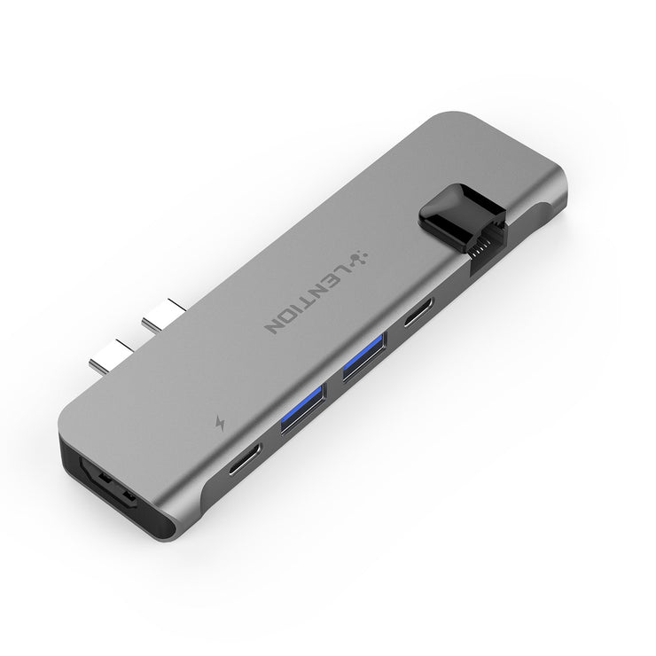 $49.99 - LENTION USB C Portable Hub with 100W Power Delivery, 40Gbps USB C Data, 4K HDMI, 2 USB 3.0 and Gigabit Ethernet Adapter (CB-CS65) (US/UK/CA Warehouse In Stock)