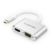 LENTION USB-C to HDMI&VGA Adapter, Space gray/Silver,$29.99, Compatible With MacBook Pro 2019 2018 2017 2016 / MacBook Air 2019 2018 / MacBook 12