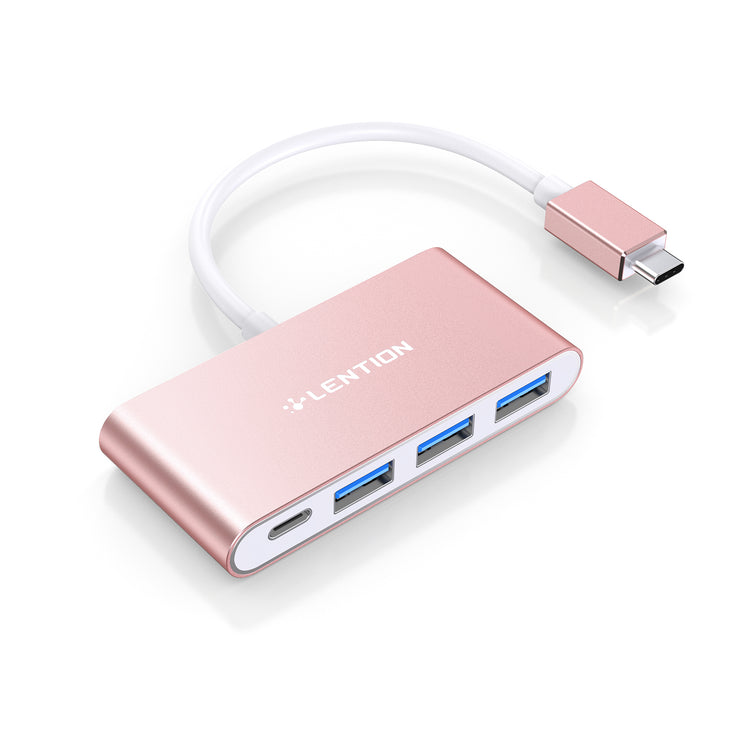 LENTION 4-in-1 USB-C Hub with 3 USB 3.0 and Type C Power Delivery (CB-C13se)