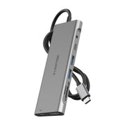 LENTION 3.3FT Long Cable USB C Hub with 4K HDMI, 2 USB 3.0, Card Reader, Aux, Type C Data/Charging Adapter (CB-C37) (US/UK/CA Warehouse in Stock)