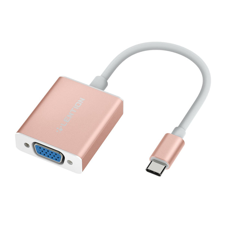LENTION USB-C to 1080P 60Hz VGA Cable Monitor Converter Adapter Mainly apply to Windows 10/8/7, Chrome OS and Mac OS  | Lention.com