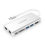 LENTION USB C Digital AV Multiport Hub with 4K HDMI-Space gray/Silver