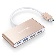 LENTION 4-in-1 USB-C Hub with USB 3.0, USB 2.0 (CB-C13)