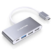 LENTION 4-in-1 USB-C Hub with USB 3.0, USB 2.0 (CB-C13)