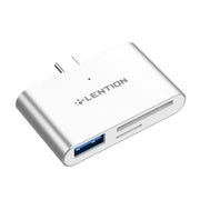 Lecteur carte mémoire Lention Adaptateur USB-C HUB ,8 en 1