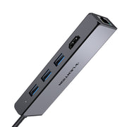 $39.99 - LENTION USB-C to 3 USB 3.0 Hub with 4K HDMI and Gigabit Ethernet LAN Adapter (CB-C25)