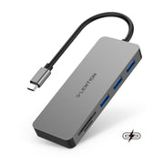 LENTION USB C Hub for MacBook Pro 2019 2018 2017 2016 - with 3 USB 3.0, SD/Micro SD Reader and Charging Port | Lention.com