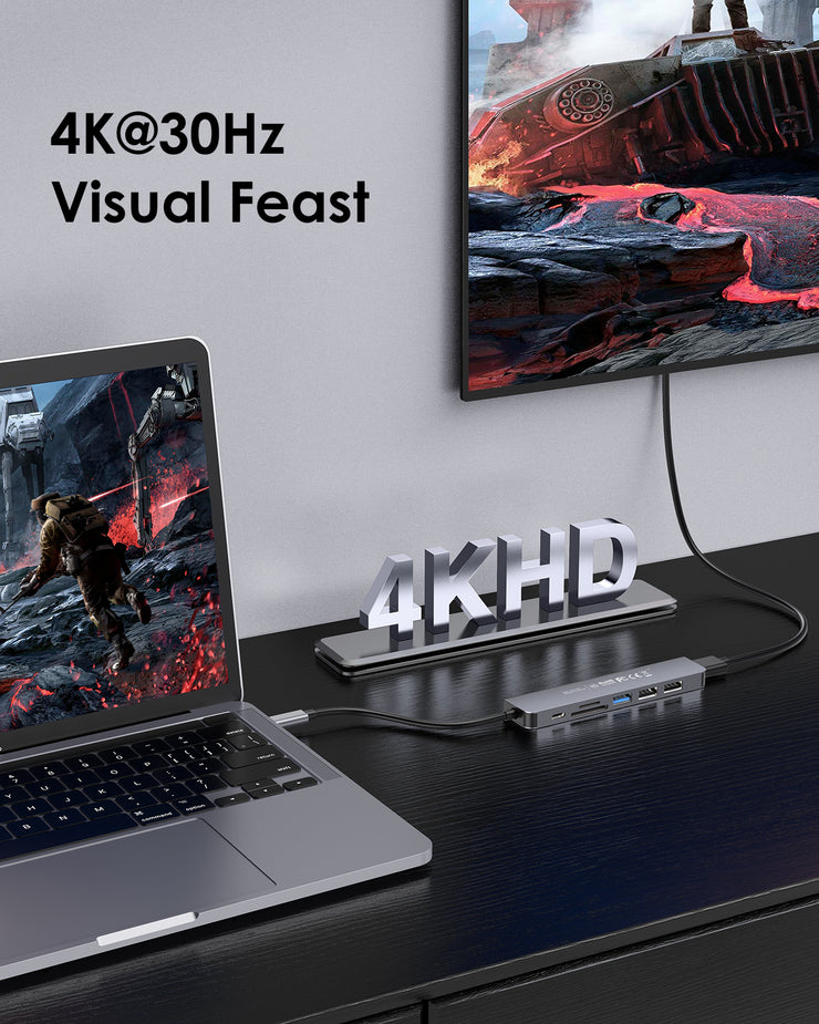 LENTION 7-in-1 USB C Hub (CB-CE18)