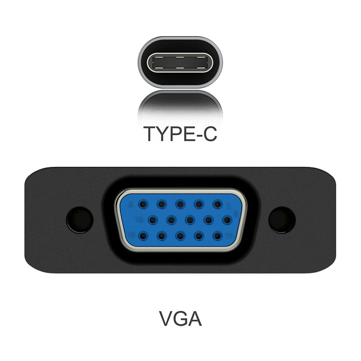 USB-C to 1080P 60Hz VGA Cable Monitor Converter Adapter| Lention.com