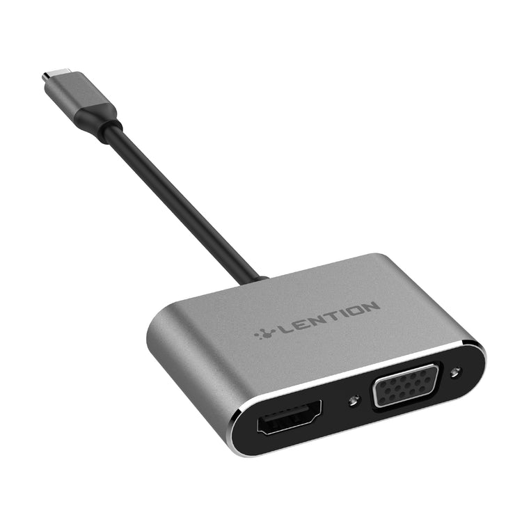LENTION USB-C to HDMI&VGA Adapter, Up to 4K/30Hz HDMI Output - $29.99 -  Lention.com