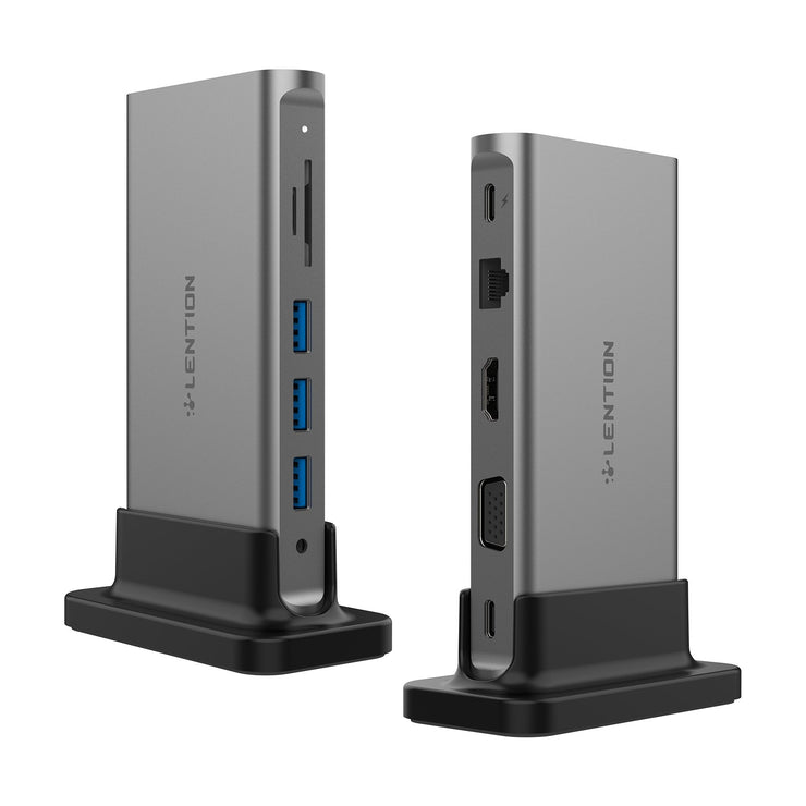 LENTION 10 in 1 Long Cable USB C Docking Station|Lention