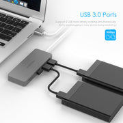 3-Port USB 3.0 Type A Hub with SD/Micro SD Card Reader  | LENTION