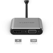 LENTION USB-C to HDMI&VGA Adapter, Space gray/Silver,$29.99, Compatible With MacBook Pro 2019 2018 2017 2016 / MacBook Air 2019 2018 / MacBook 12