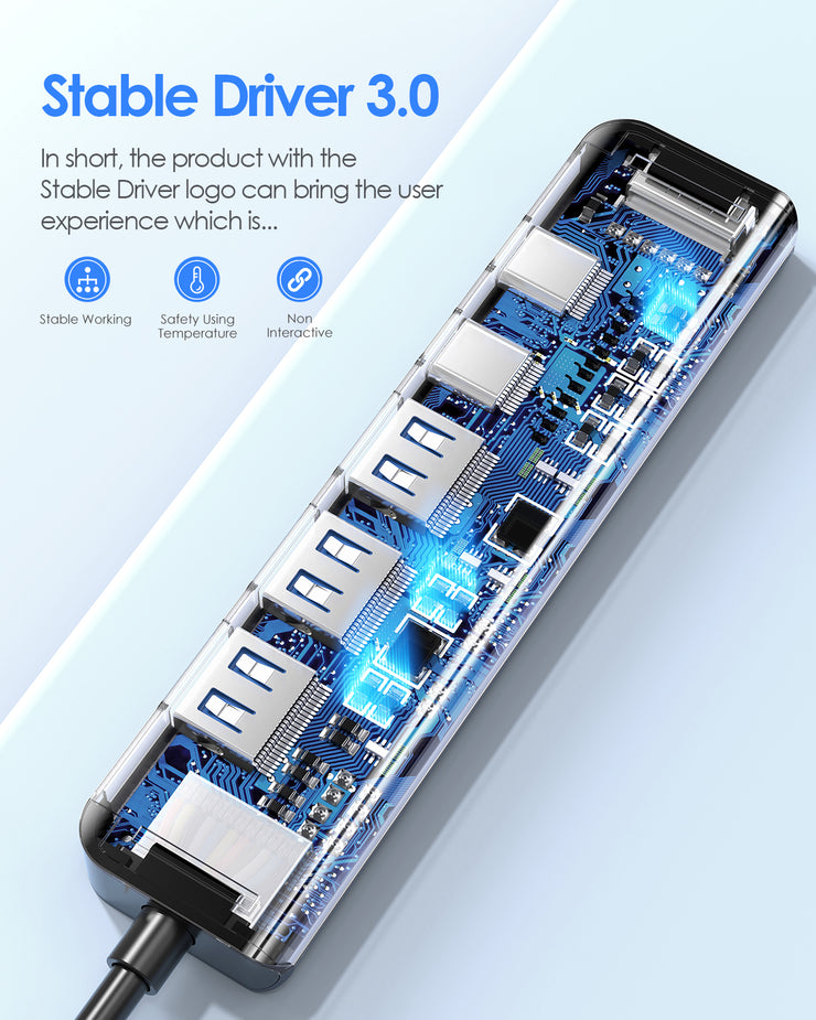 LENTION USB C Hub, 6 in 1 USB C (CB-CE35s)