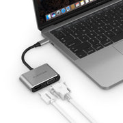LENTION USB-C to HDMI&VGA Adapter - Space gray/Silver | Lention.com