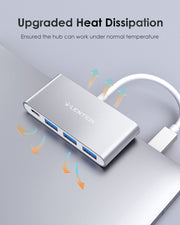 LENTION 4-in-1 USB-C Hub with 3 USB 3.0 and Type C Power Delivery (CB-C13se)