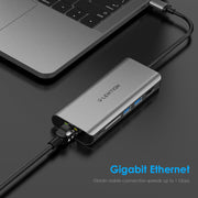 LENTION USB-C Digital AV Multiport Hub with 4K HDMI  - Lention