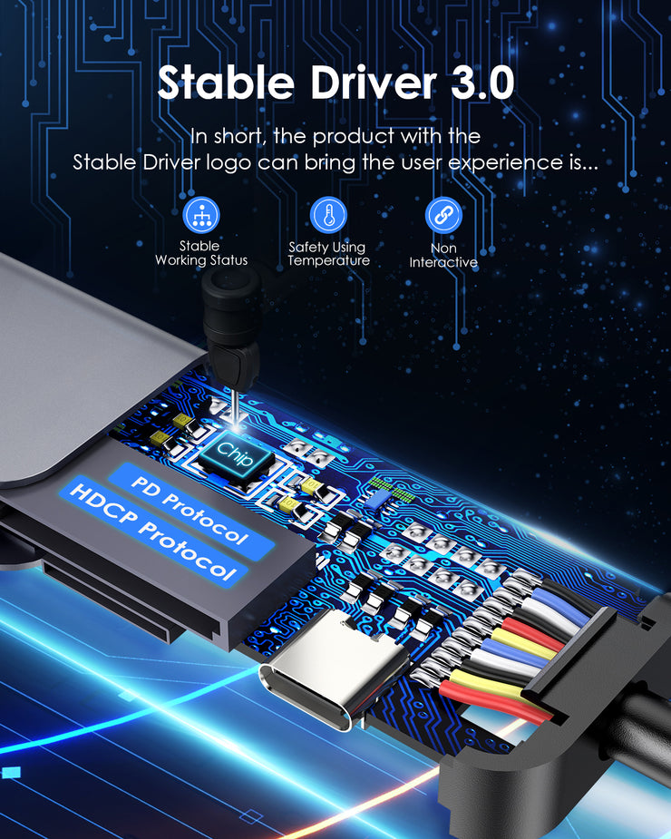 LENTION 7-in-1 USB C Hub (CB-CE18)
