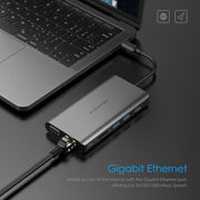 LENTION USB C Digital AV Multiport Hub - US/UK/CA Warehouse In Stock - Laptop USB C Hub | Lention.com