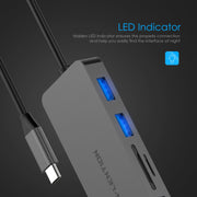 LENTION USB C Hub with 4K HDMI, 3 USB 3.0, SD 3.0 Card Reader - $32.99 -  US/UK/CA Warehouse In Stock| Lention.com