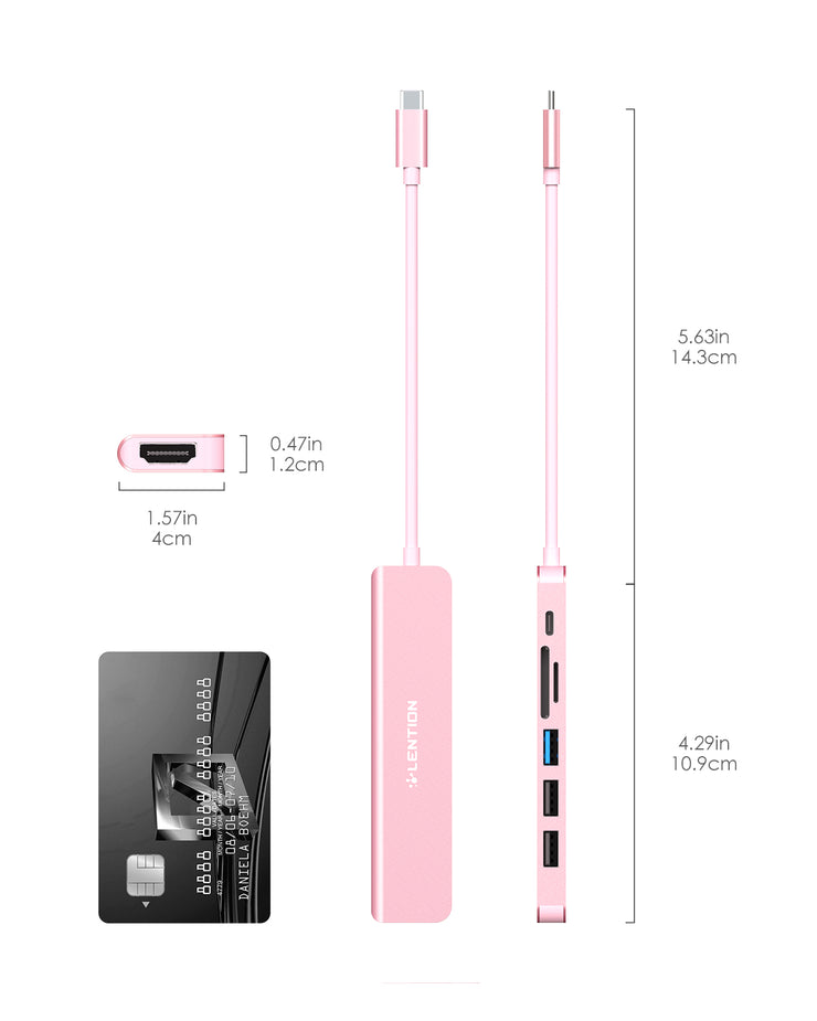 LENTION 7-in-1 USB C Hub (CB-CE18)
